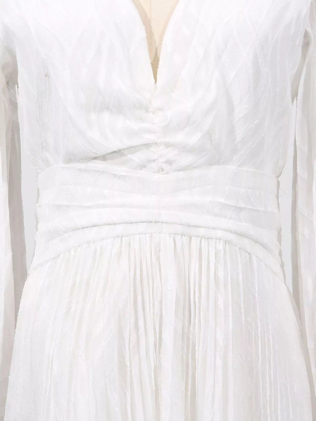 V-Neck Long Sleeve Maxi Dress - Girly Tea