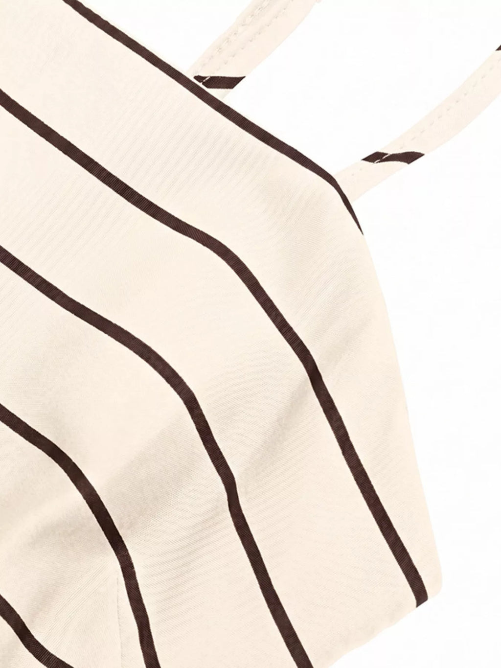Striped Print Spaghetti Strap Maxi Dress - Girly Tea