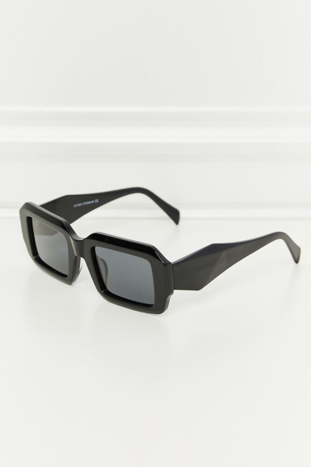 Rectangle TAC Polarization Lens Full Rim Sunglasses - Girly Tea