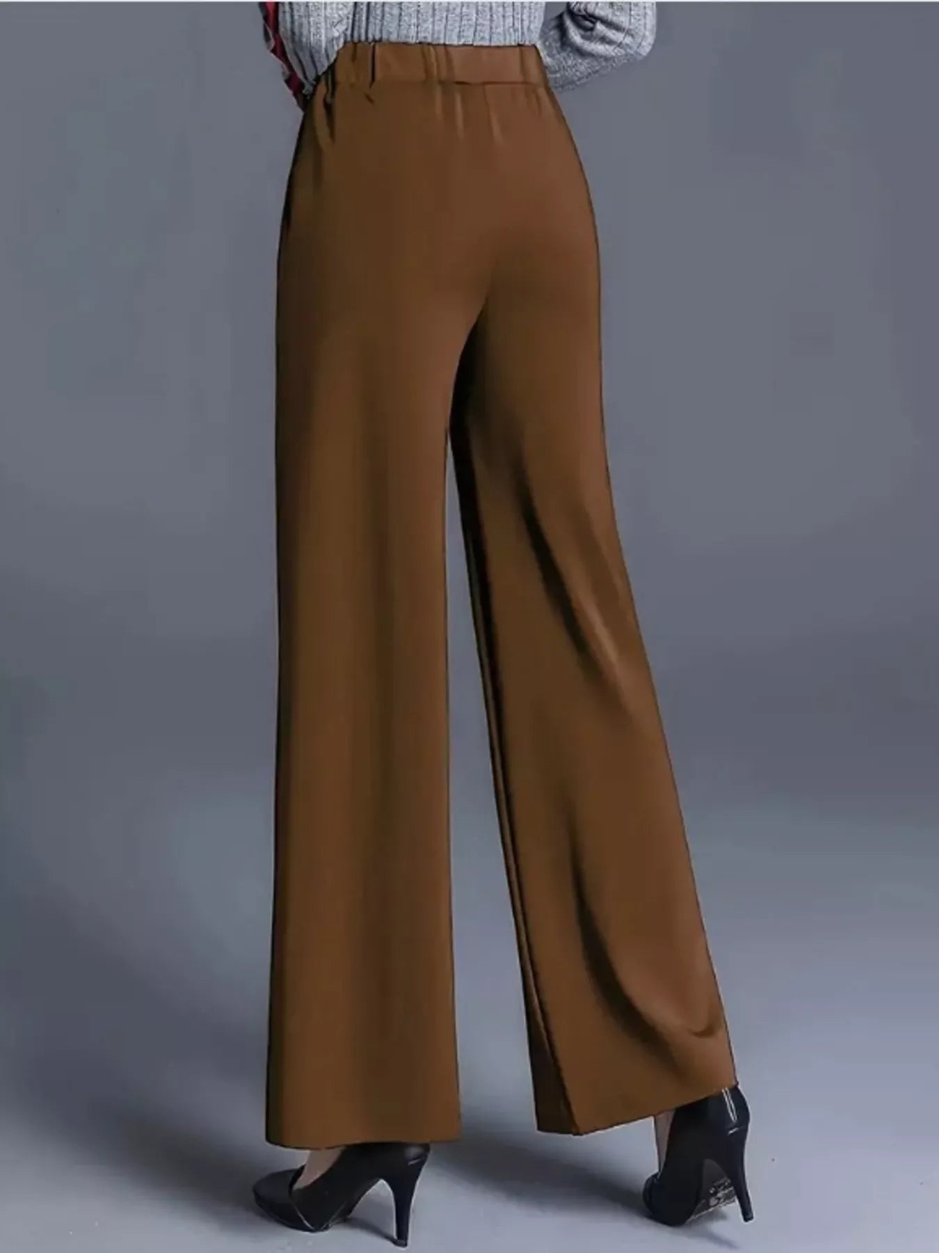 Wide Leg High Waist Pants - Girly Tea