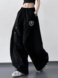 Wide Leg Drawstring Pants - Girly Tea