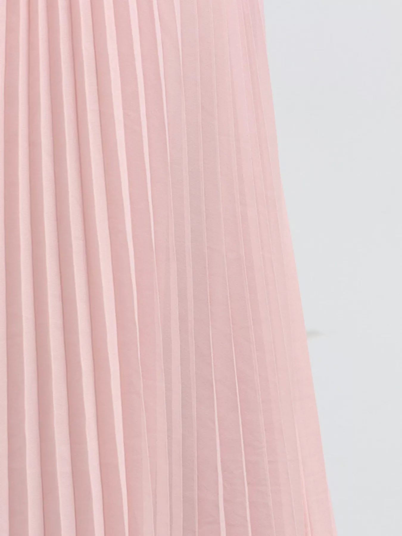 Frill Lapel Collar Top and Pleated Skirt Set - Girly Tea