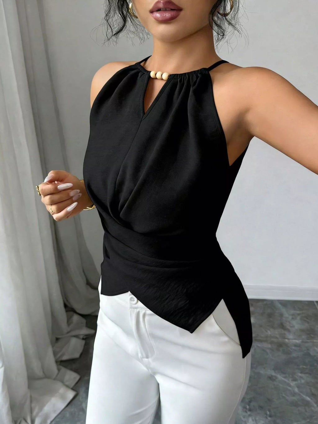 Halter Neck Crisscross Cami - Girly Tea