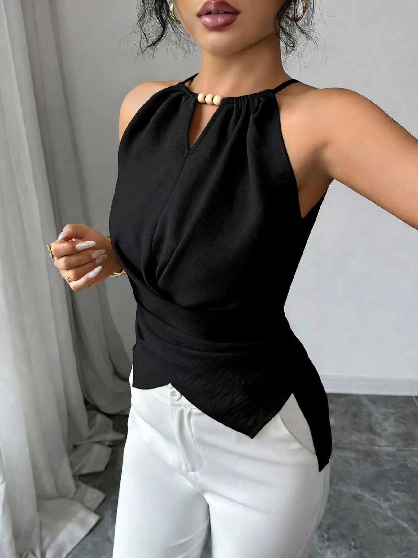 Halter Neck Crisscross Cami - Girly Tea