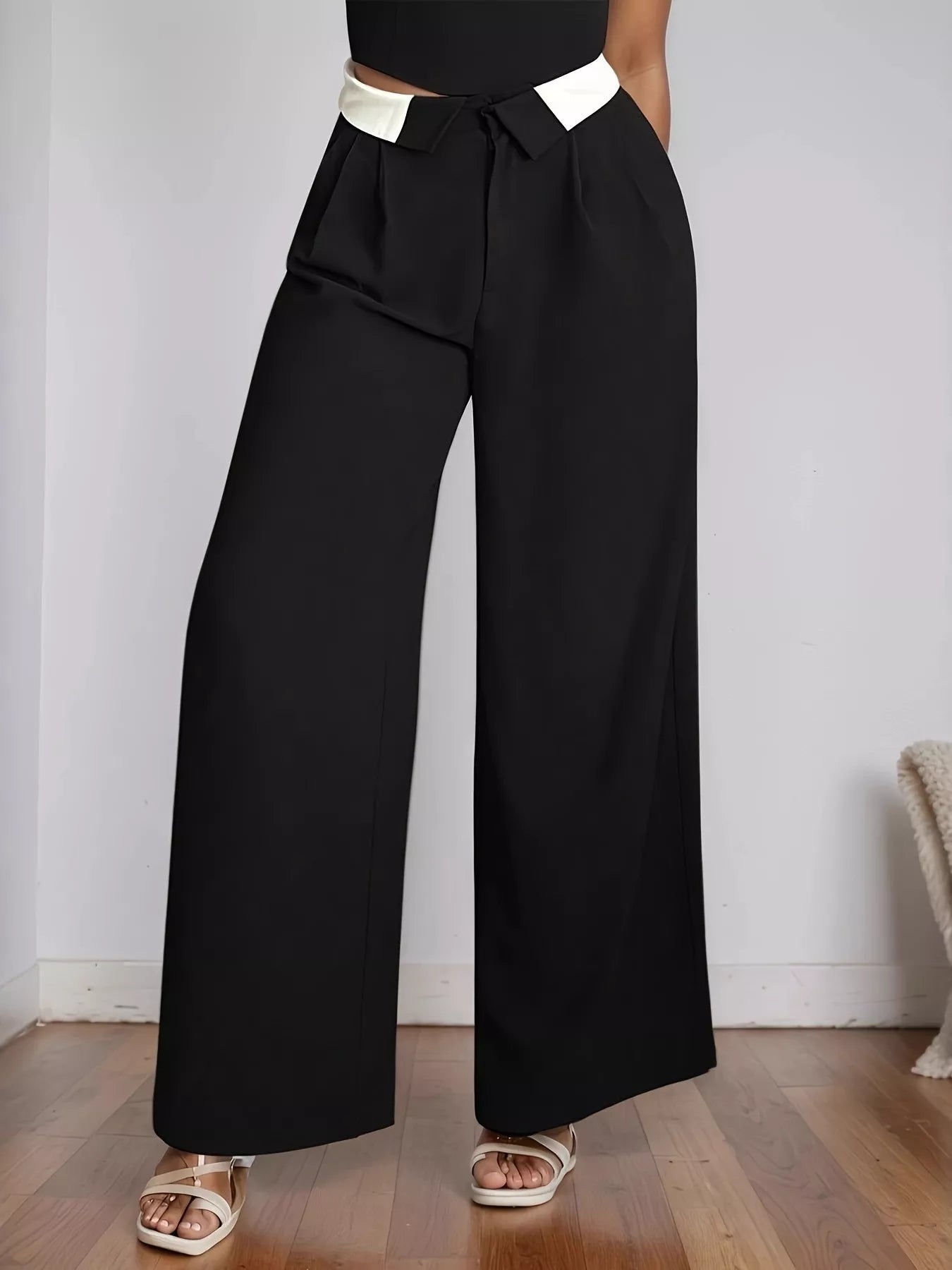 Wide Leg Pants - Girly Tea