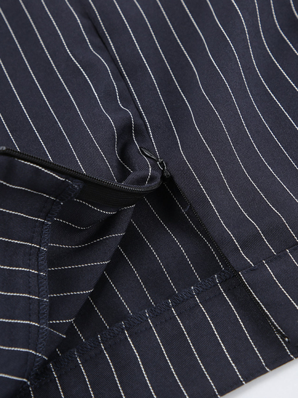 Striped Blazer & Mini Skirt Set with Neck Tie - Girly Tea