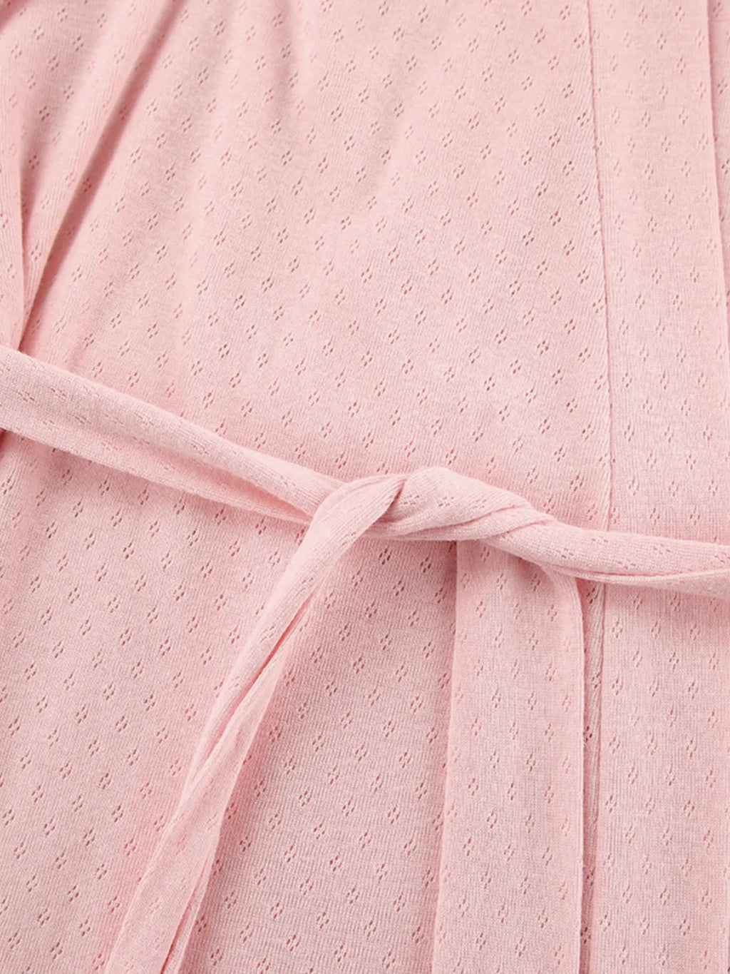Tie Waist Kimono Sleeve Lounge Nightgown - Girly Tea