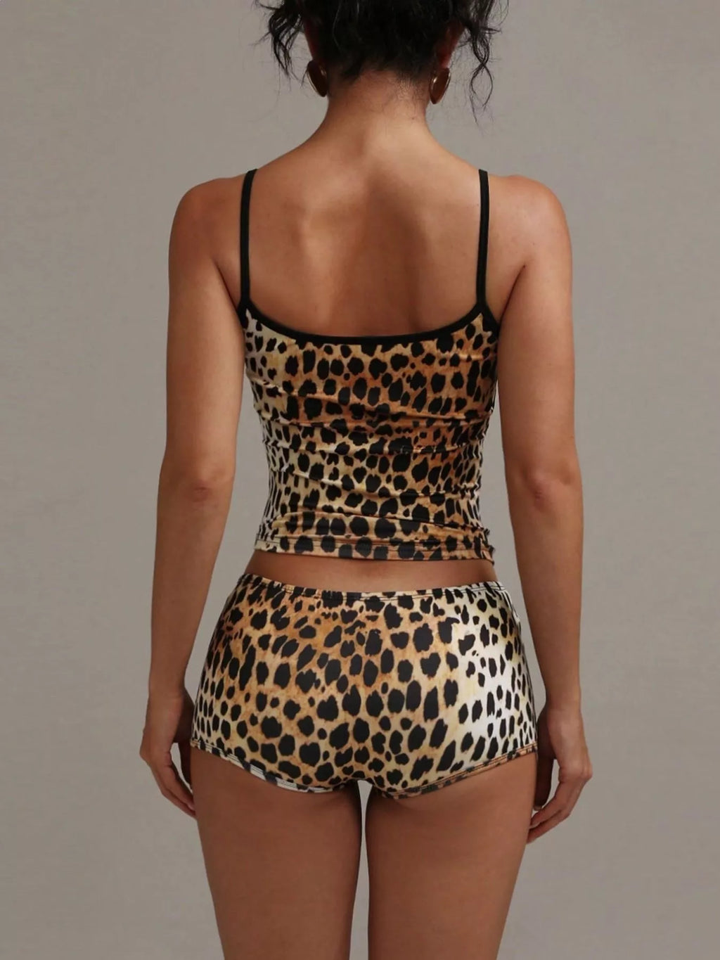 Leopard Print Cami ad Shorts Set - Girly Tea
