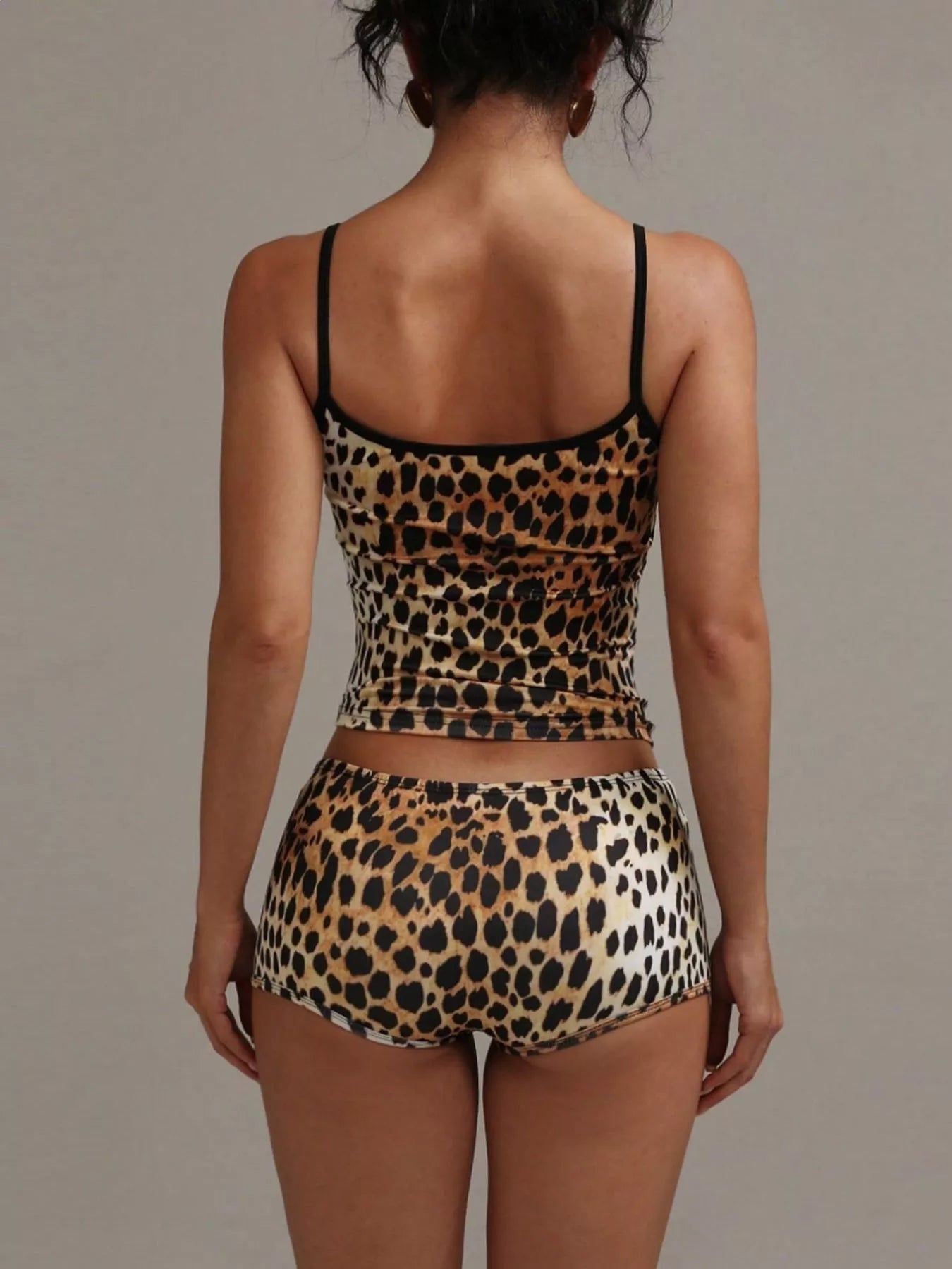 Leopard Print Cami ad Shorts Set - Girly Tea