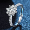1 Carat Moissanite 925 Sterling Silver Ring - Girly Tea
