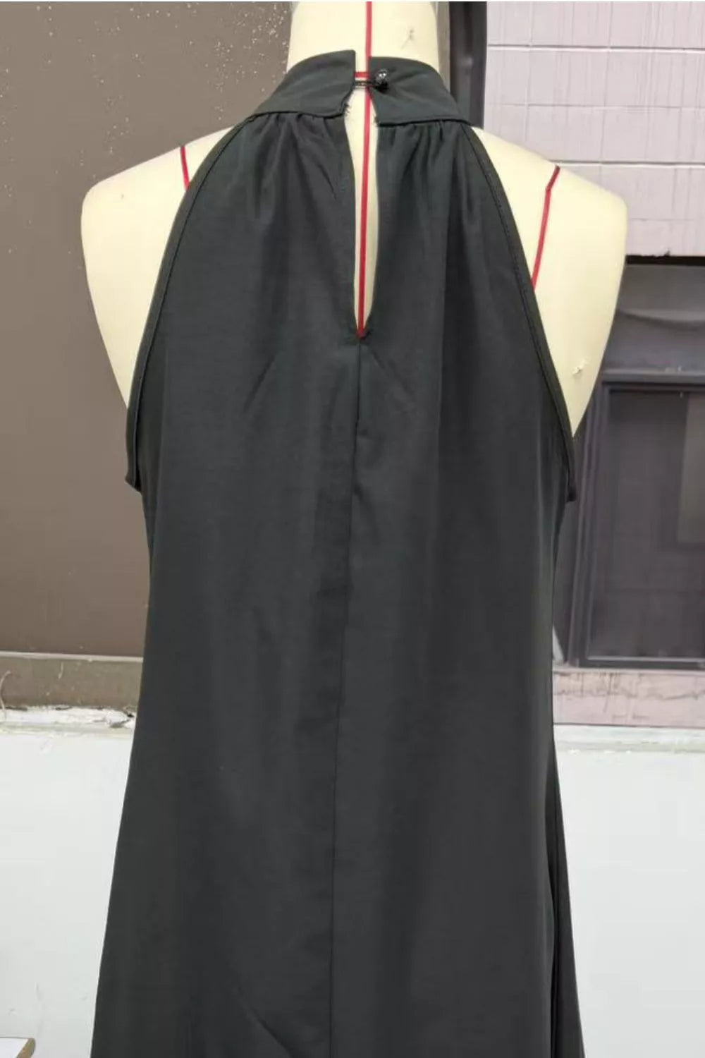 Halter Neck Sleeveless Maxi Dress - Girly Tea