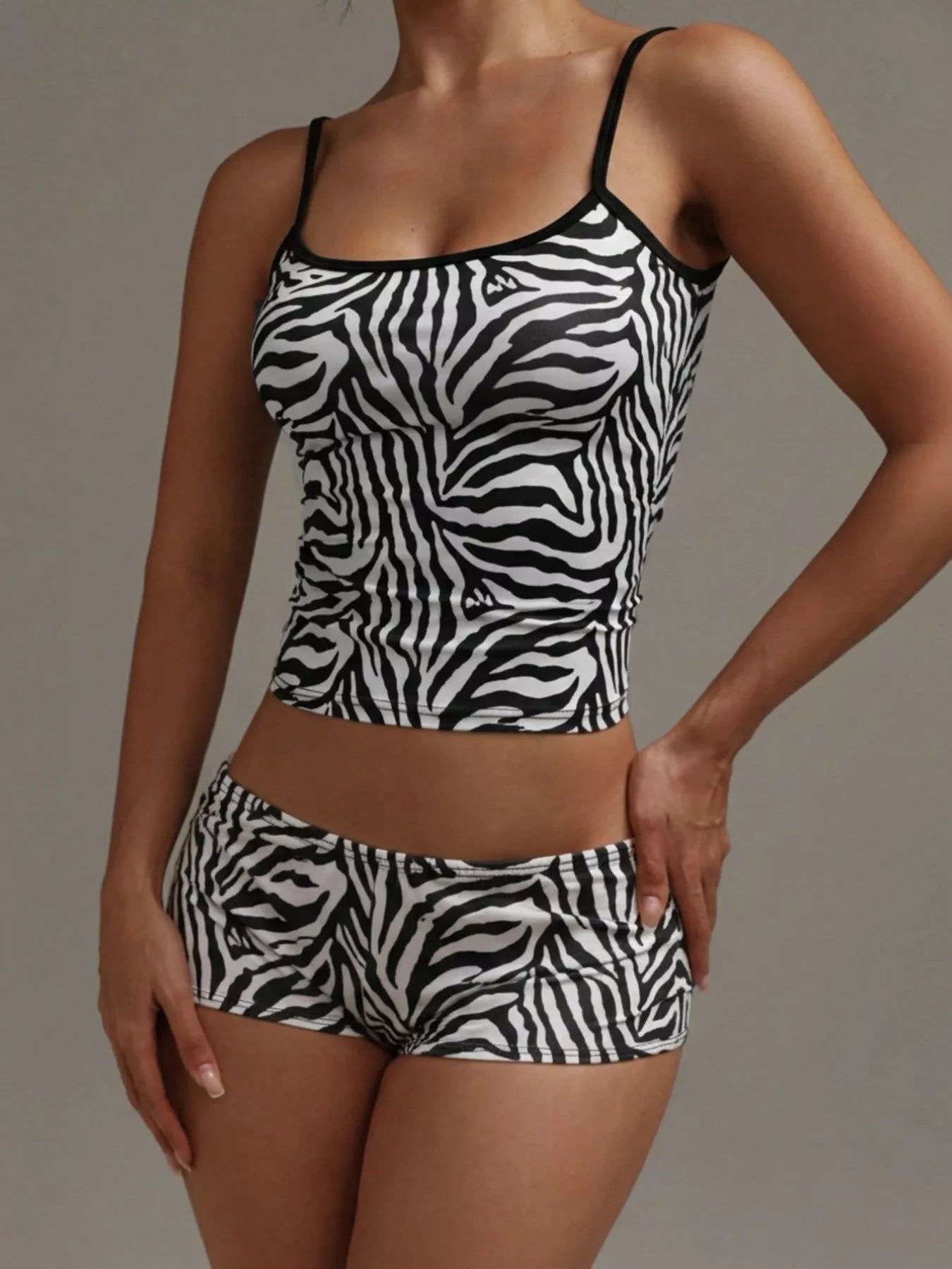 Leopard Print Cami ad Shorts Set - Girly Tea