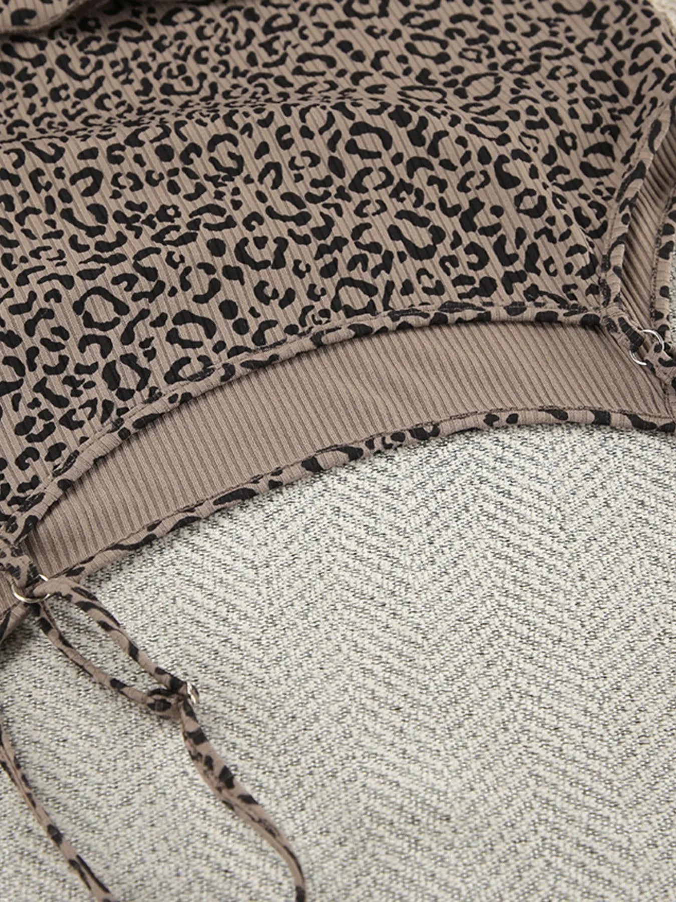 Leopard Cami Cardigan and Shorts 3-Piece Set - Girly Tea