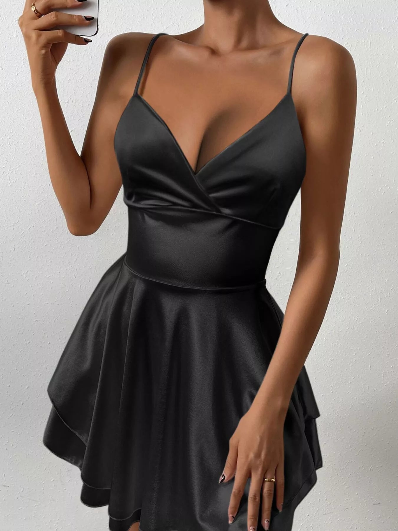 Tie Back Layered Cami Dress - Girly Tea