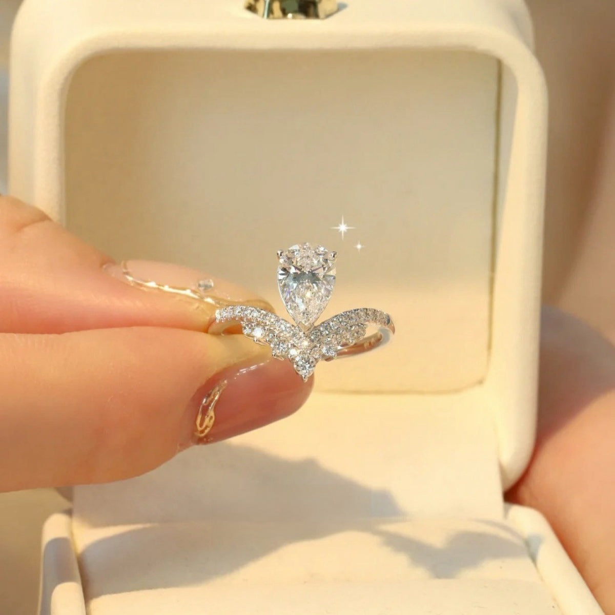 1.5 Carat Moissanite 925 Sterling Silver Ring - Girly Tea