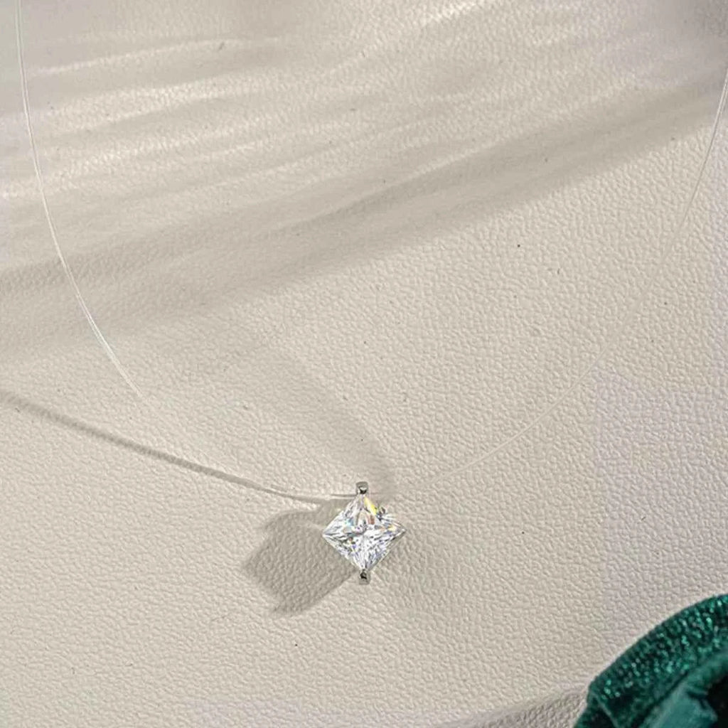 1 Carat Moissanite 925 Sterling Silver Pendant Necklace