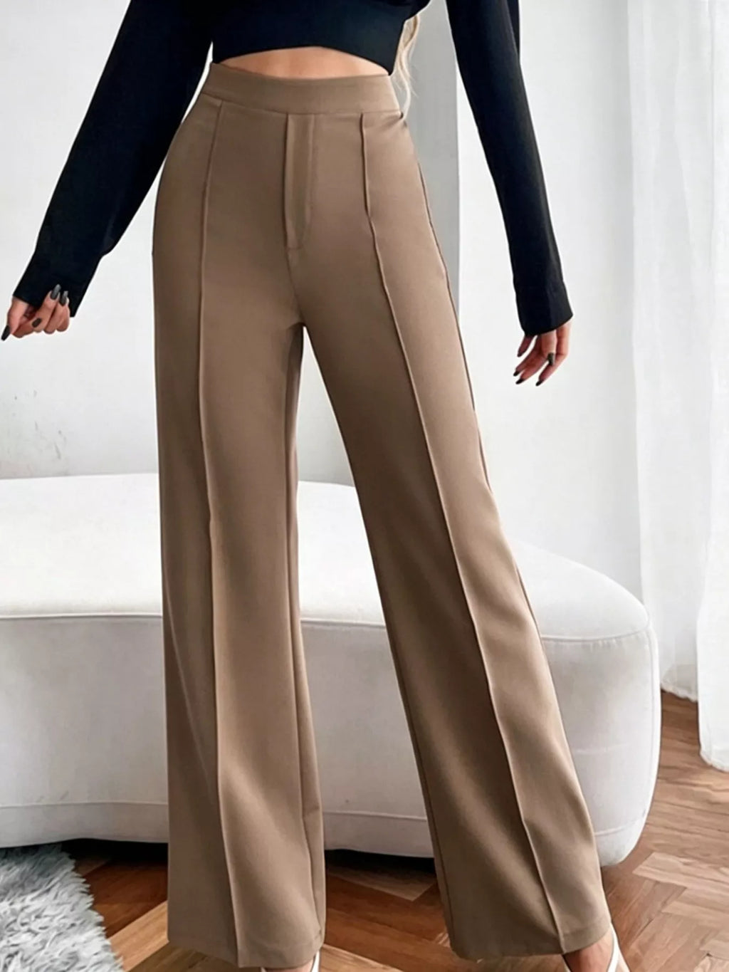High Waist Flare Pants - Girly Tea