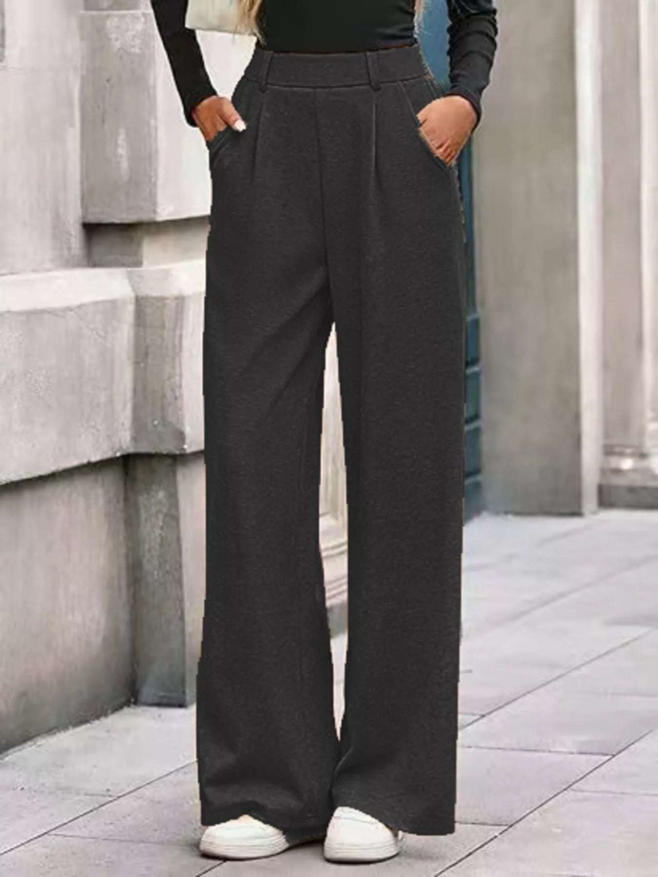 Wide-Leg Pants - Girly Tea