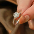 Moissanite 925 Sterling Silver Ring - Girly Tea