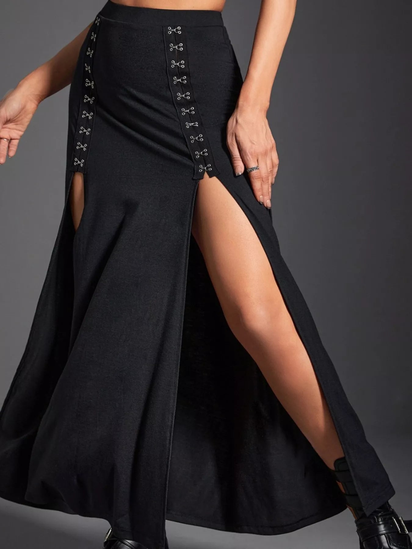 High Waist Slit Skirt - Girly Tea