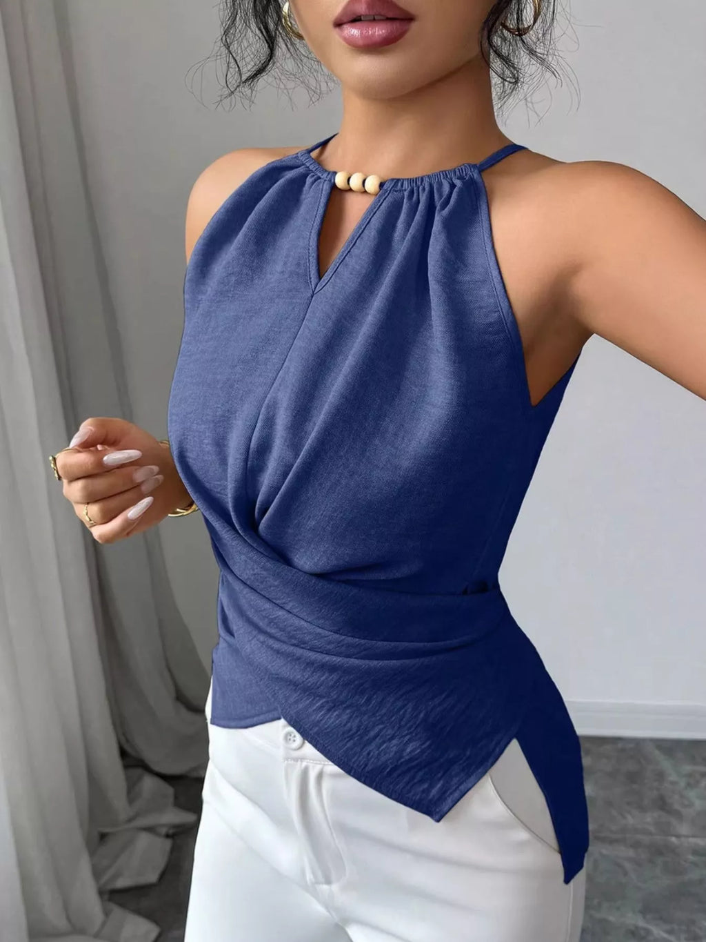 Halter Neck Crisscross Cami - Girly Tea