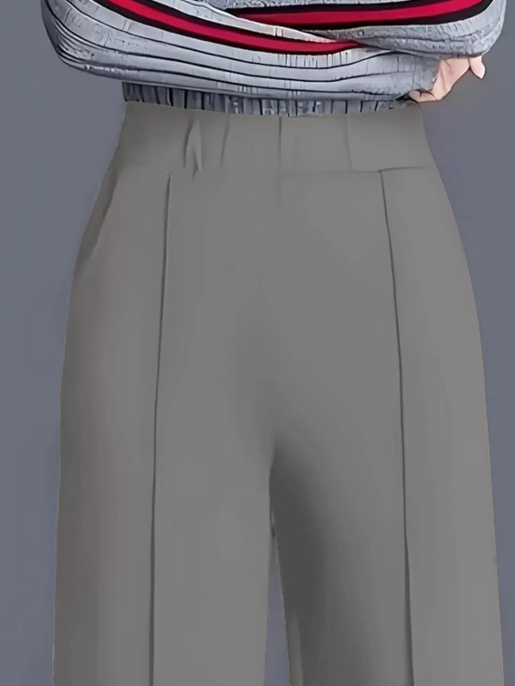 Wide Leg High Waist Pants - Girly Tea