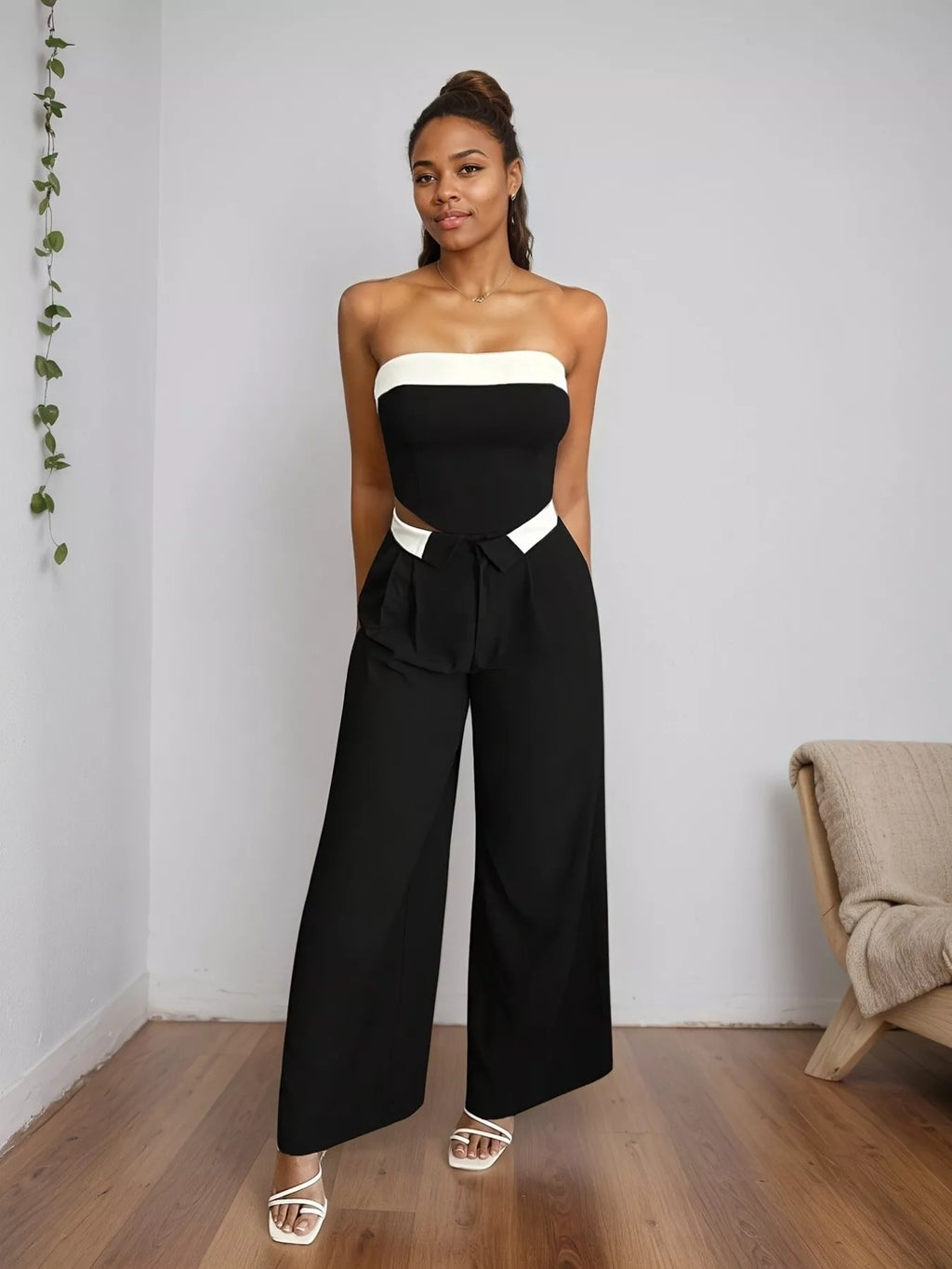 Wide Leg Pants - Girly Tea
