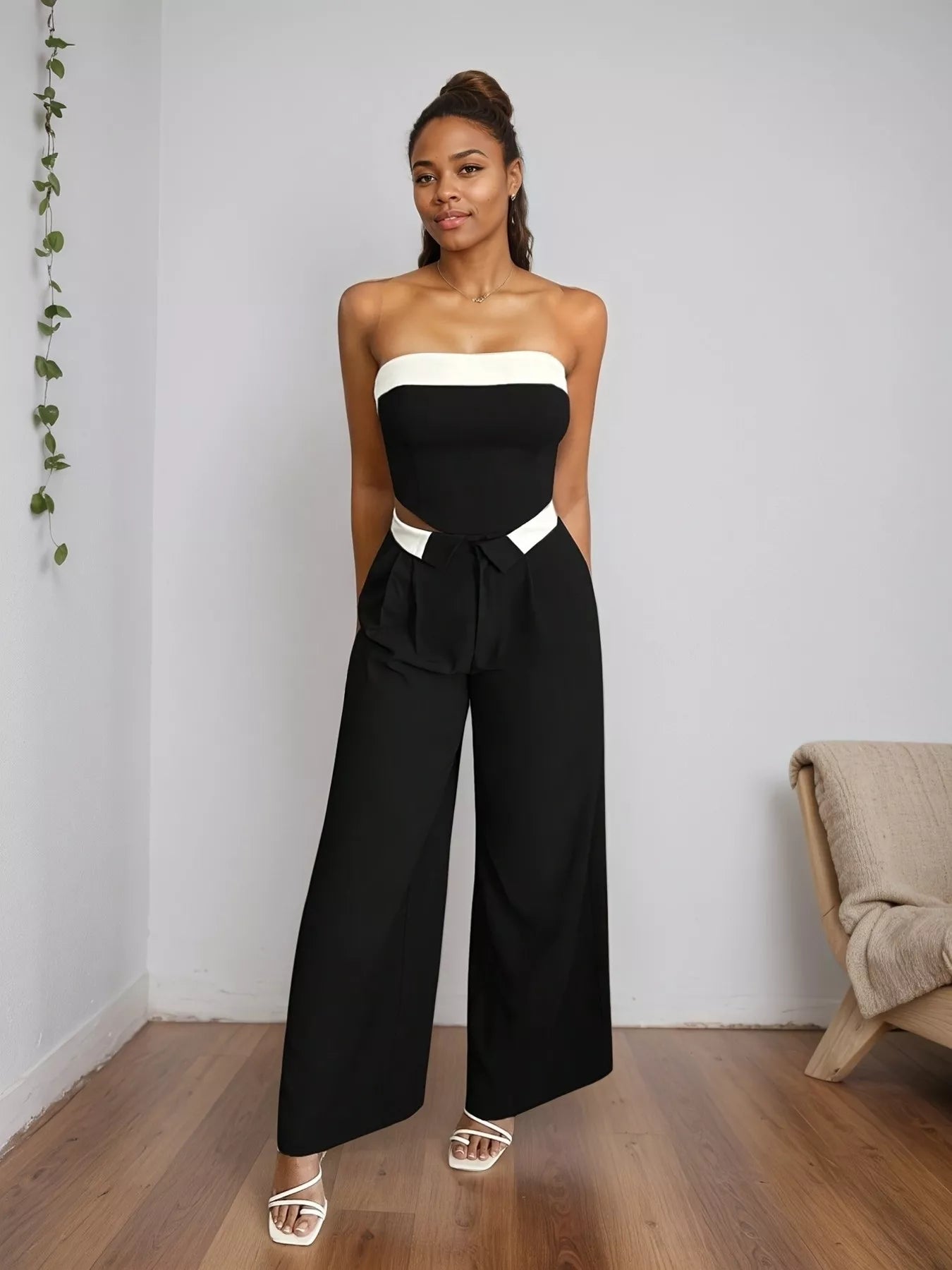 Wide Leg Pants - Girly Tea