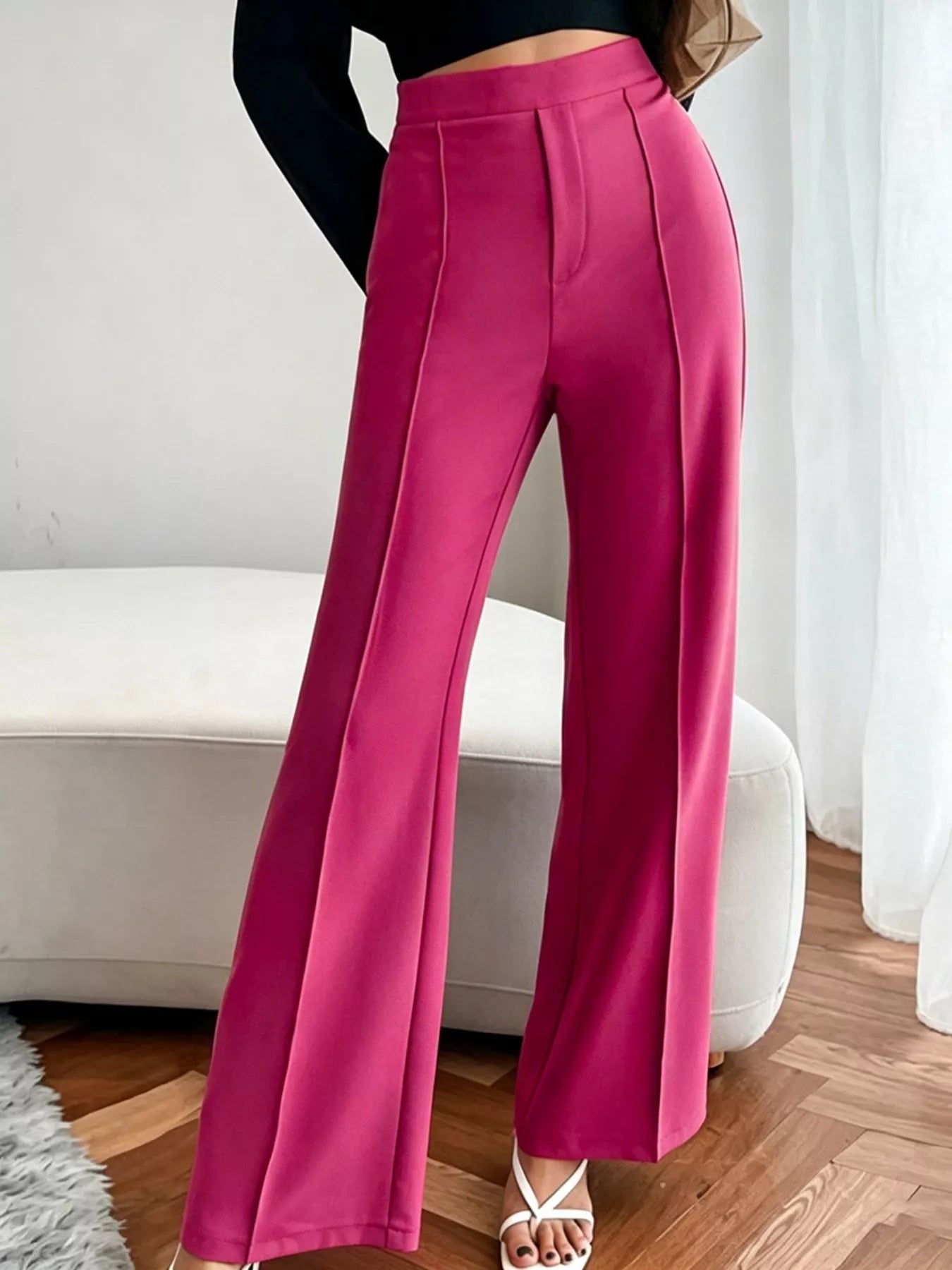High Waist Flare Pants - Girly Tea