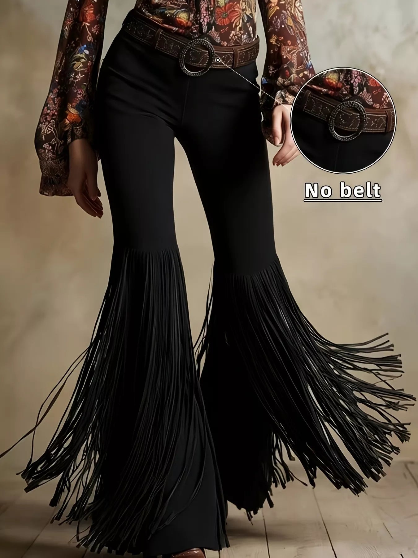 Fringe Flare Pants - Girly Tea