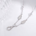 925 Sterling Silver Zircon Gourd Necklace - Girly Tea