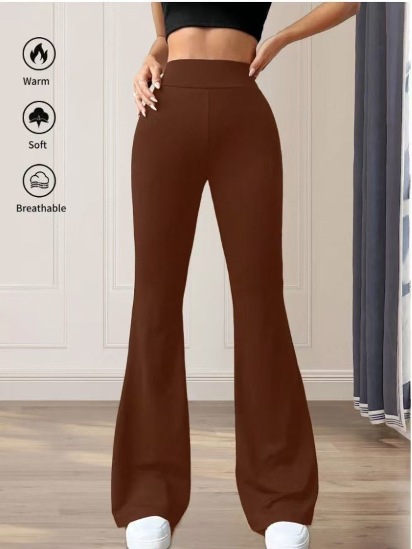 High Waist Flare Pants - Girly Tea
