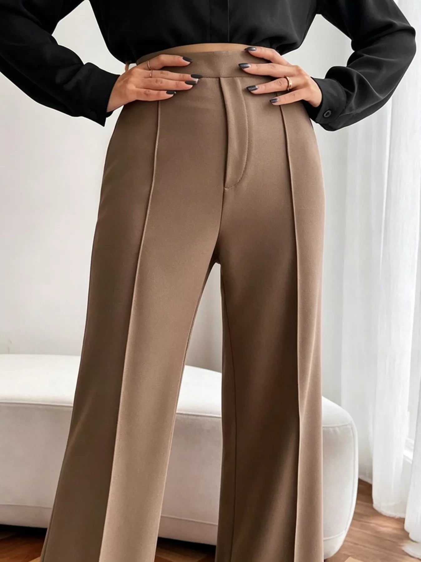 High Waist Flare Pants - Girly Tea