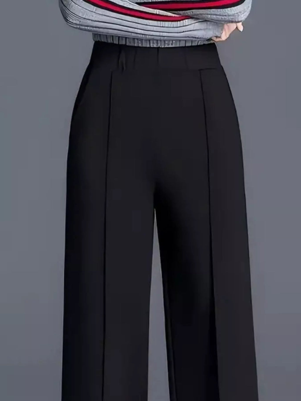 Wide Leg High Waist Pants - Girly Tea