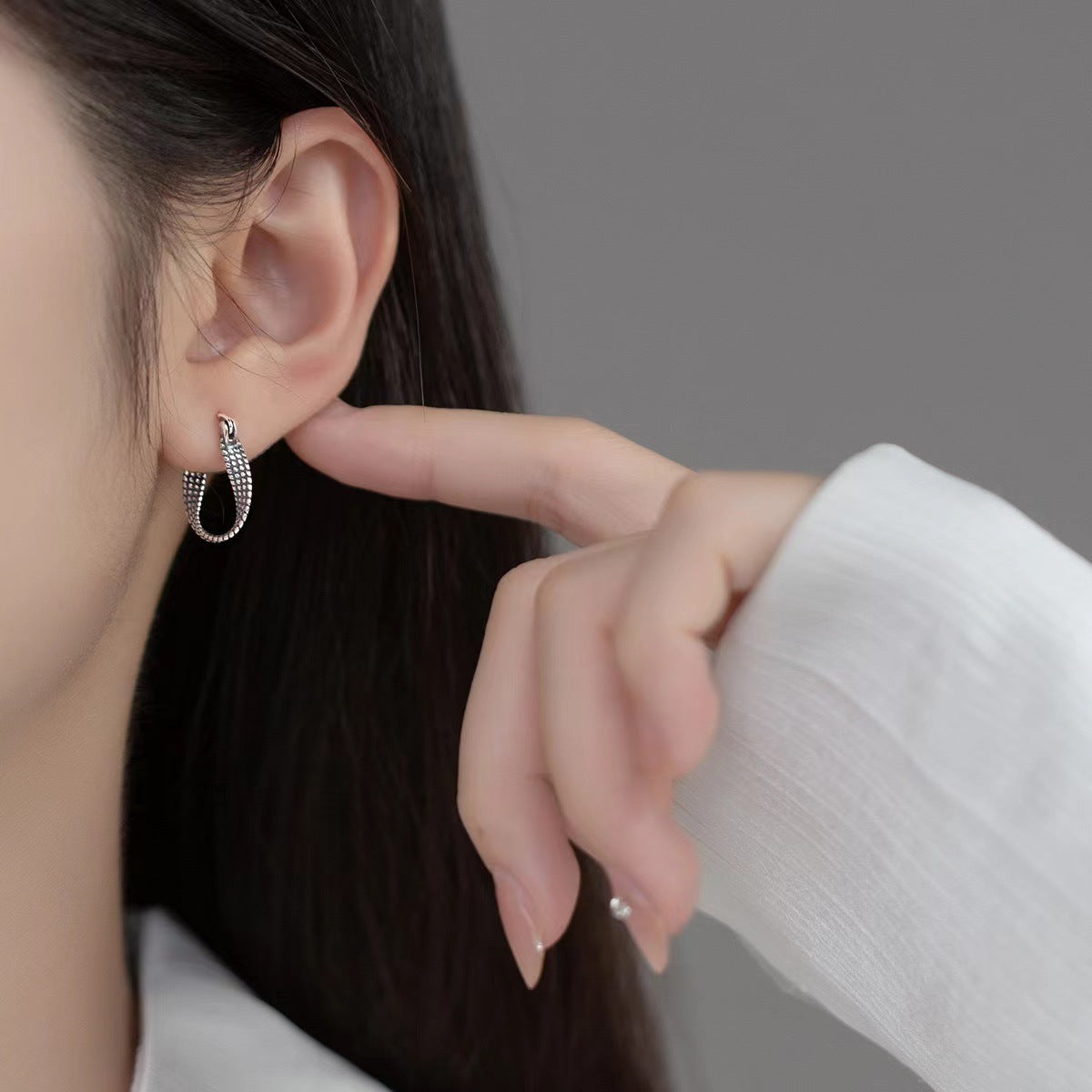 925 Sterling Silver Hoop Earrings - Girly Tea