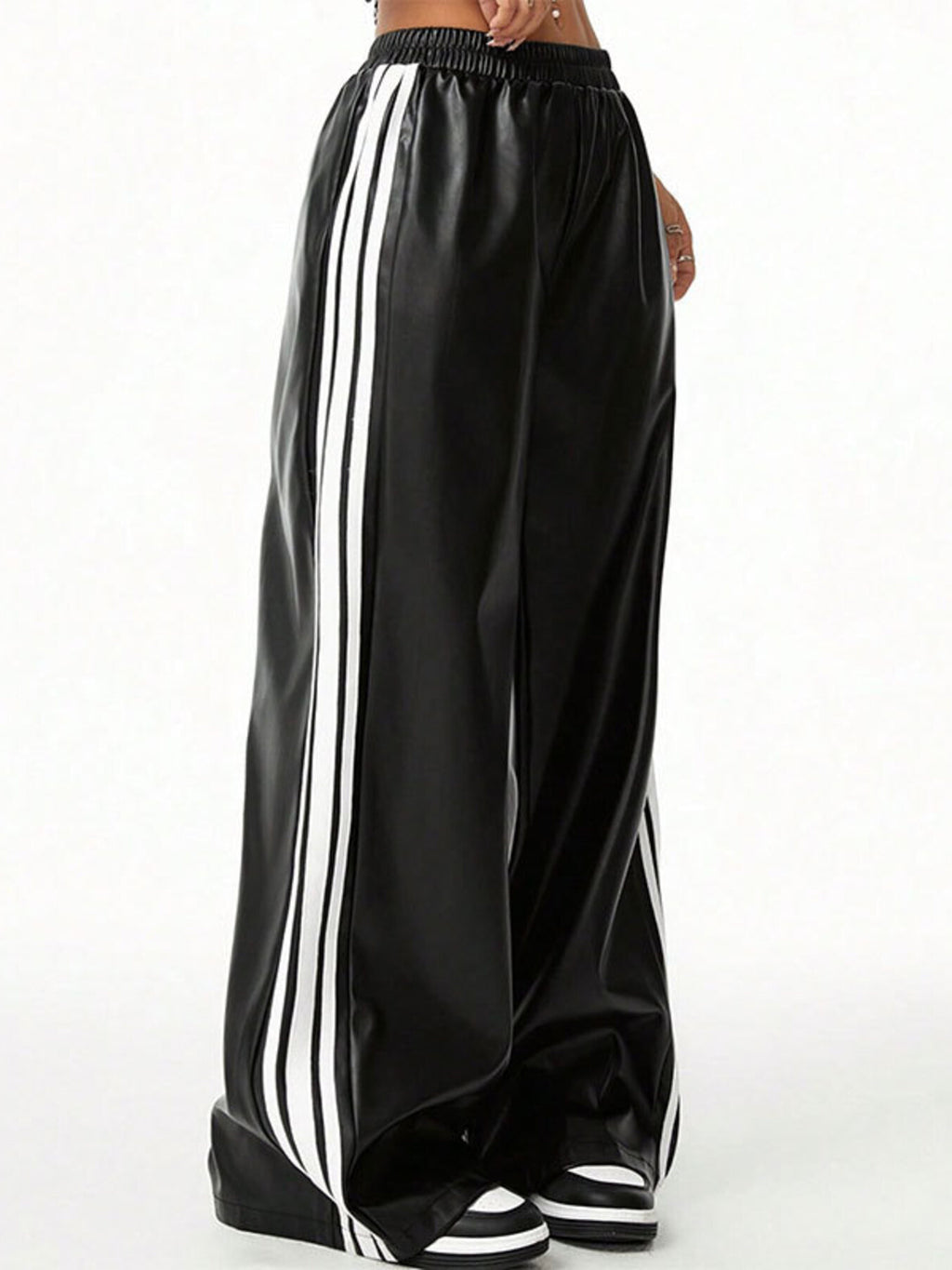 Striped Wide Leg Pants - Girly Tea