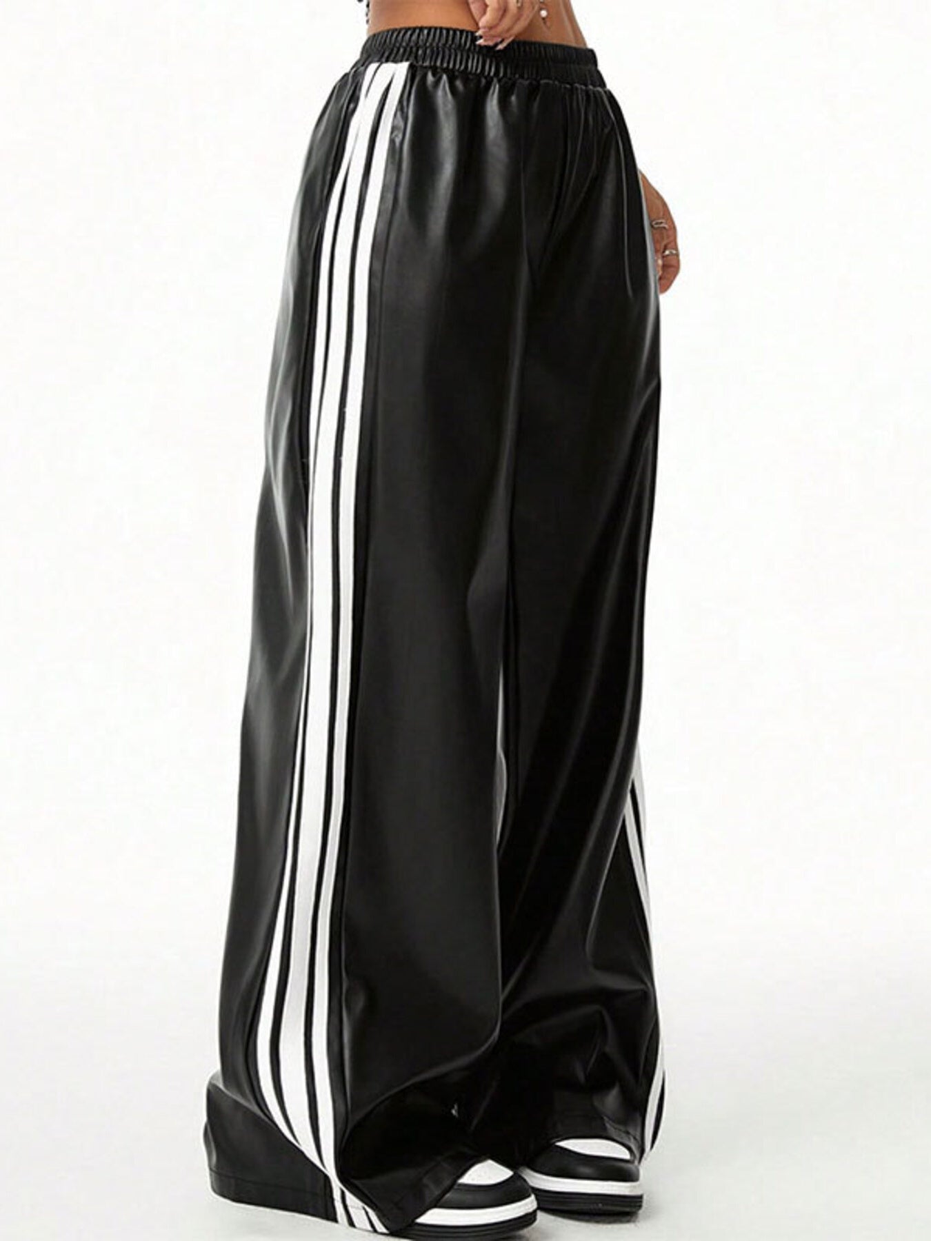 Striped Wide Leg Pants - Girly Tea