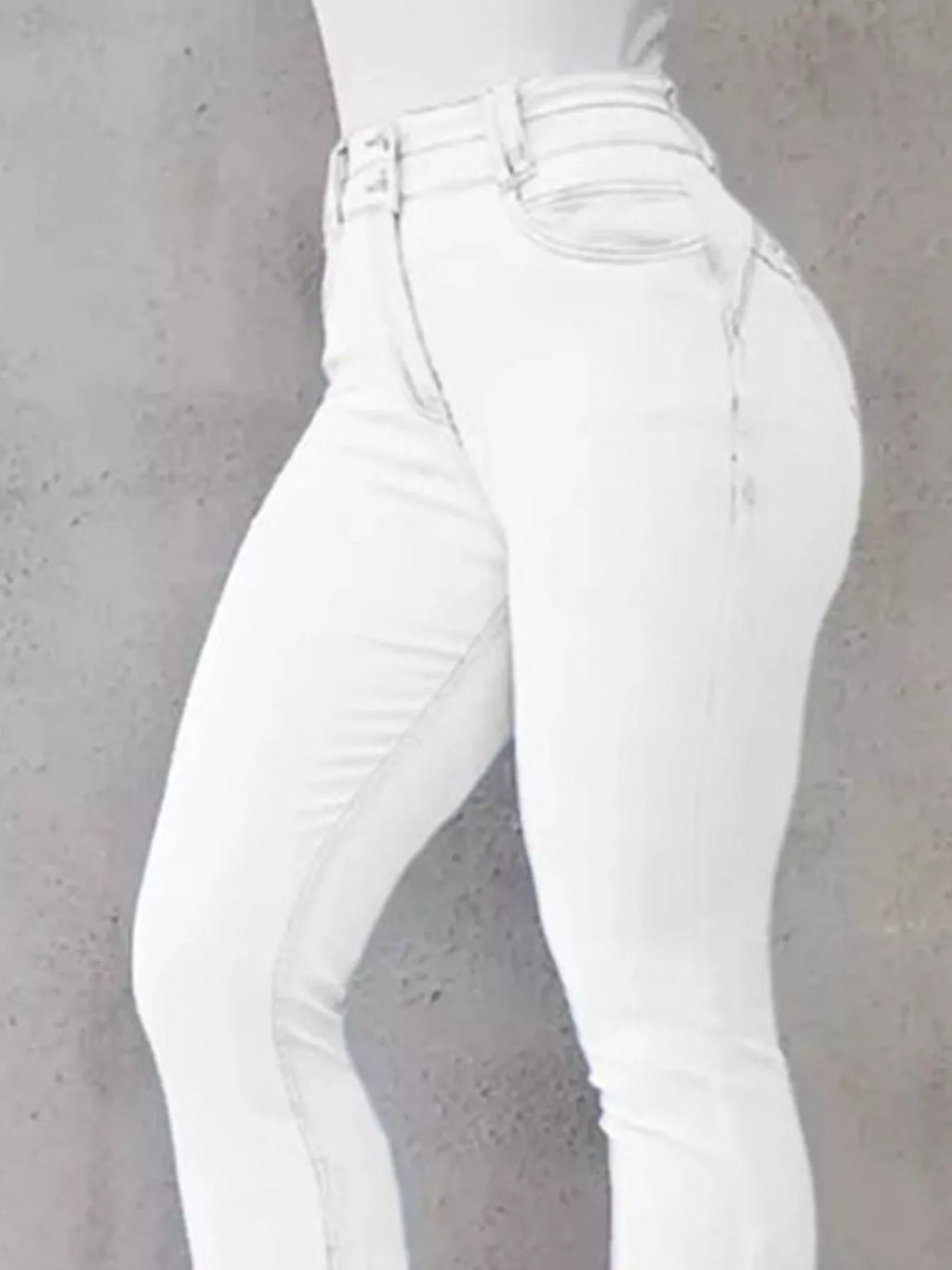 Full Size Wash High-Waisted Flare Jeans Plus Size - Girly Tea
