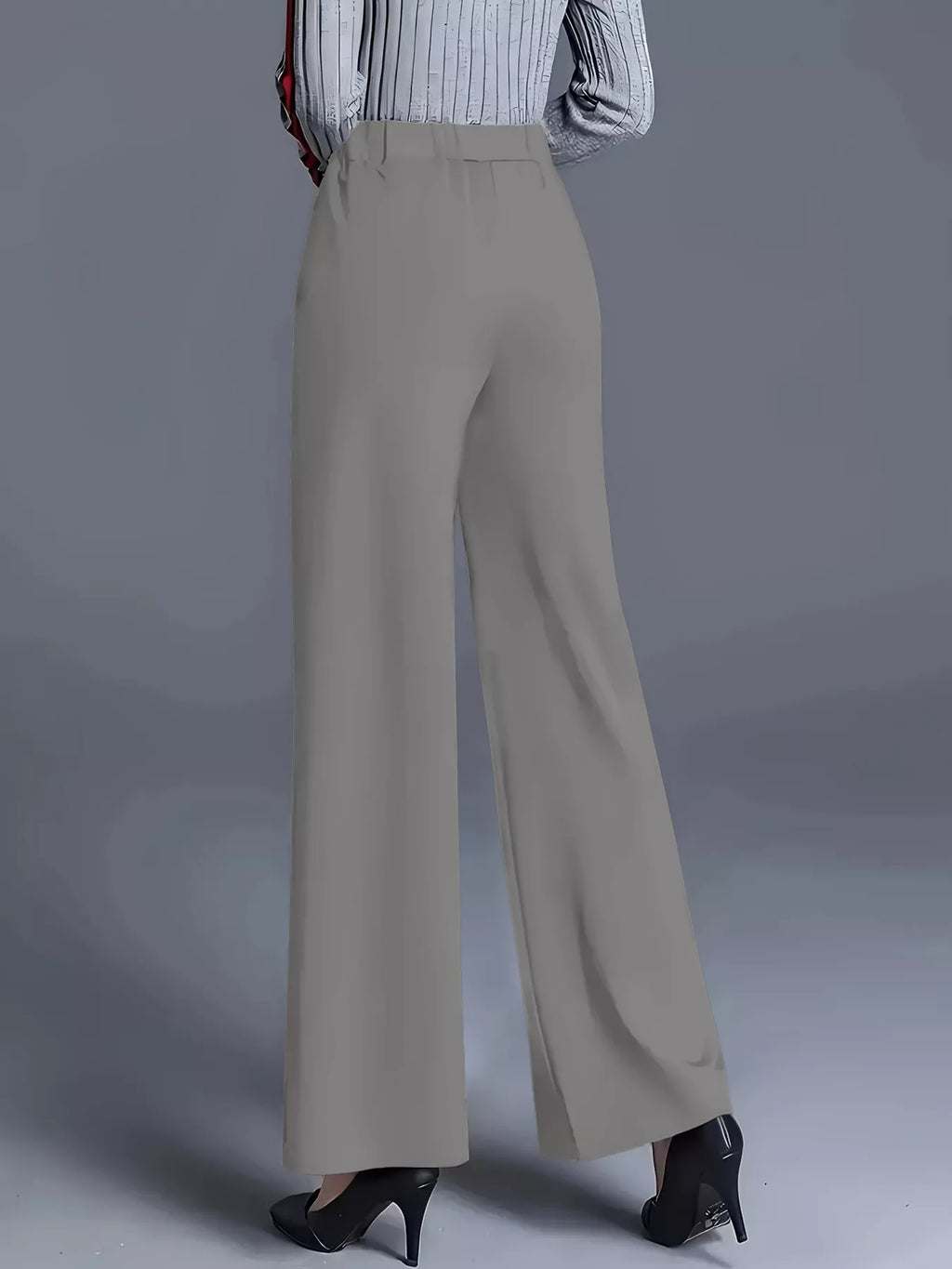 Wide Leg High Waist Pants - Girly Tea