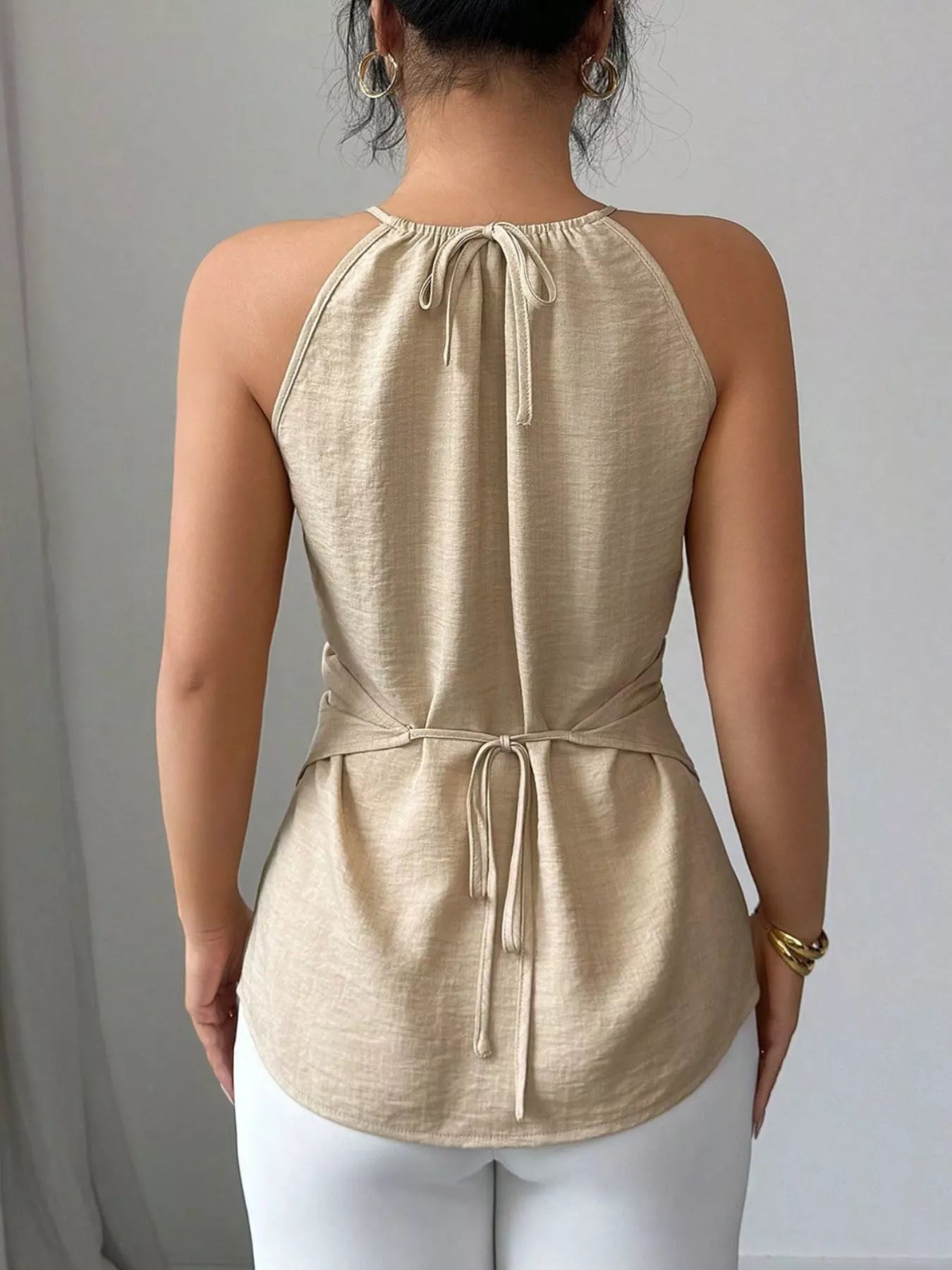 Halter Neck Crisscross Cami - Girly Tea