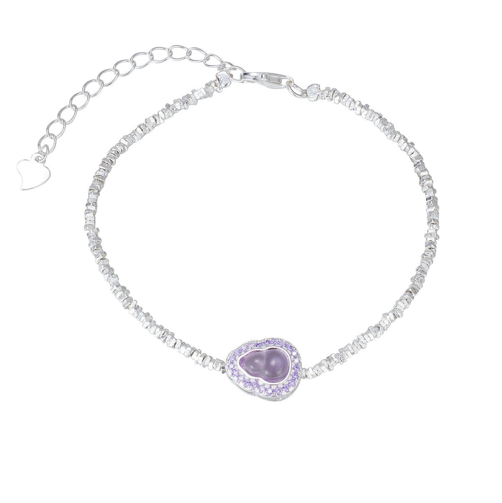 925 Sterling Silver Gourd Charm Bracelet - Girly Tea