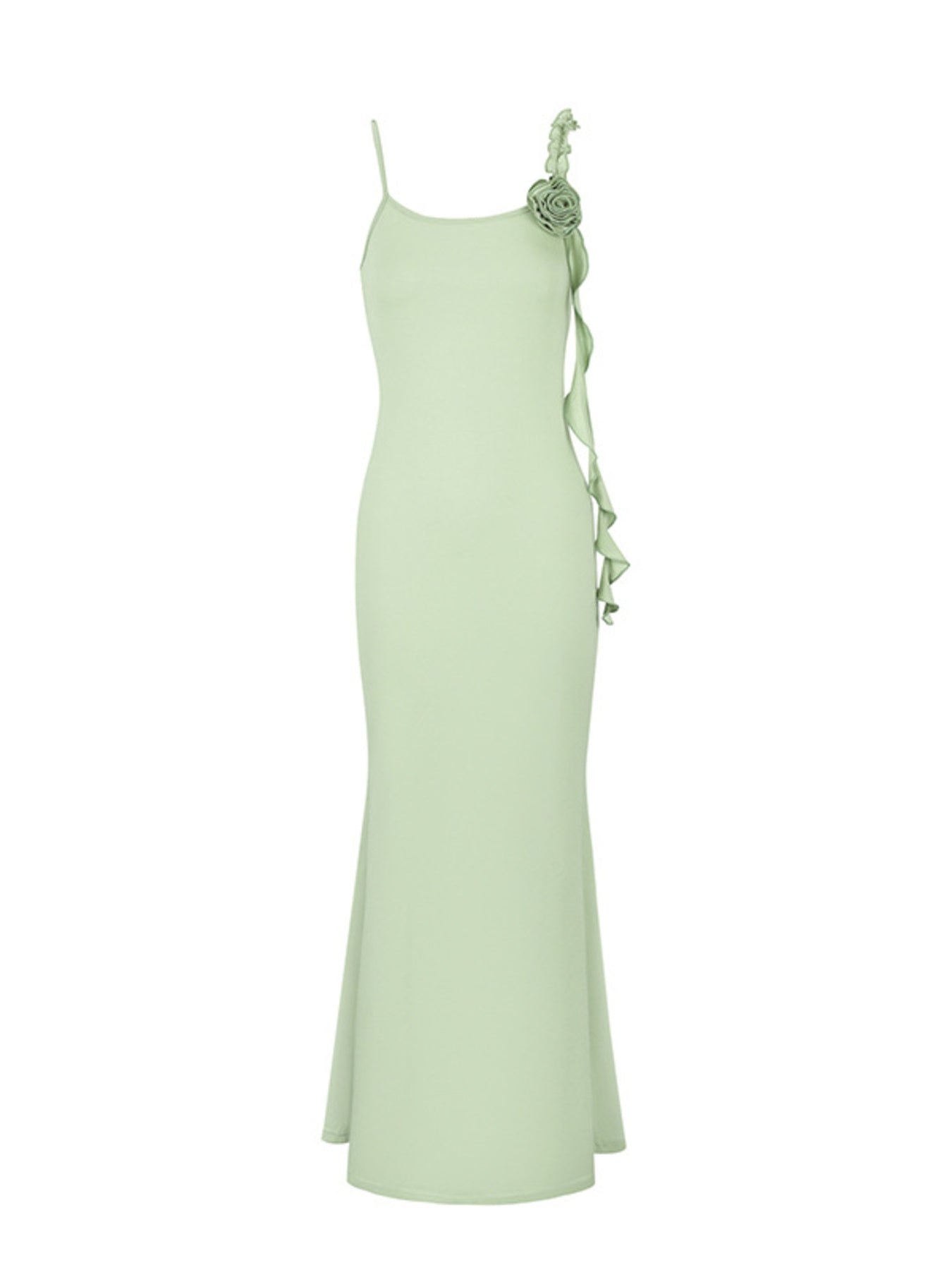 Floral Bodycon Mermaid Maxi Dress - Girly Tea