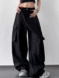 Wide Leg Cargo Pants - Girly Tea