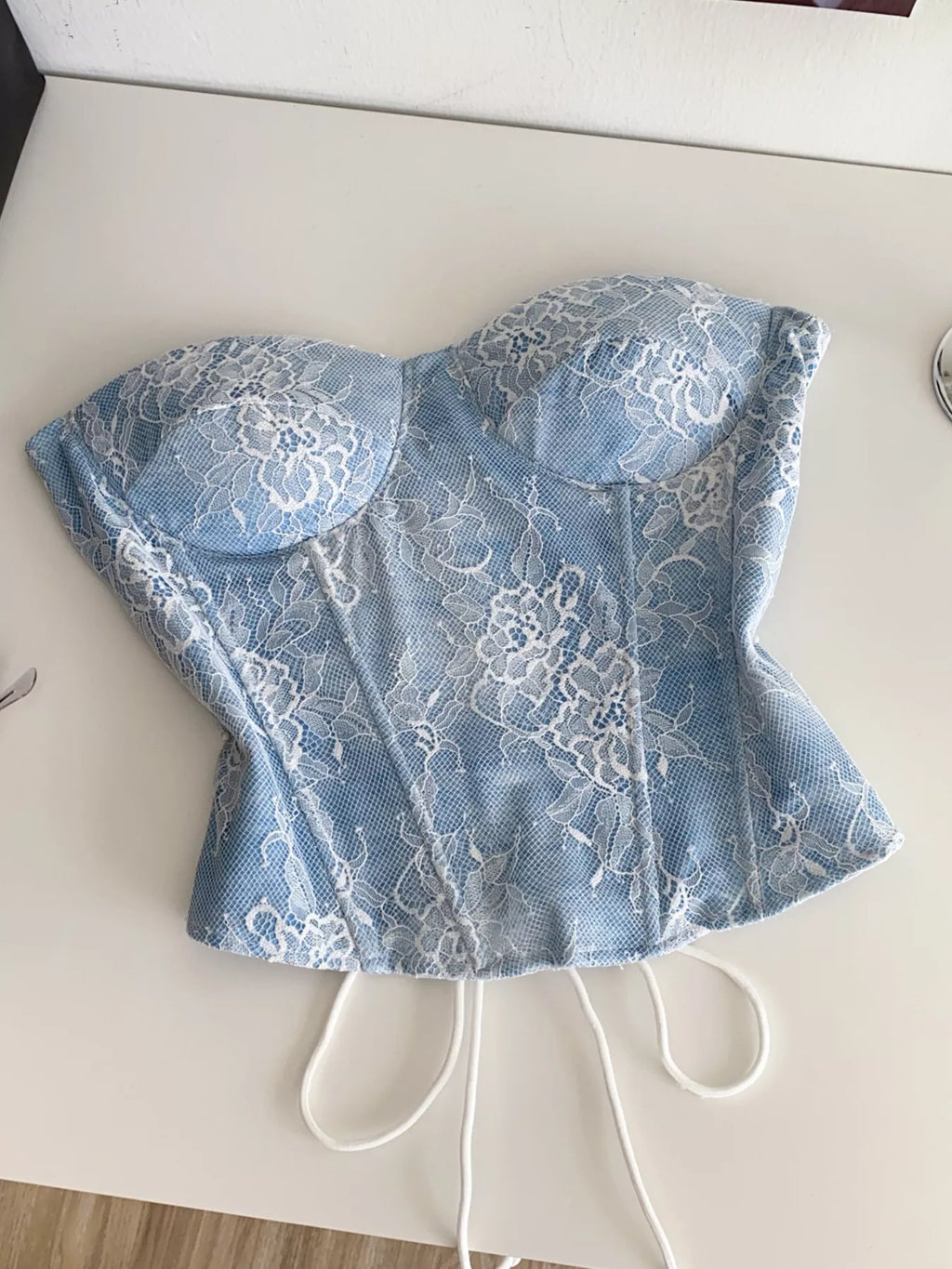 Lace Trimmed Tube Top - Girly Tea