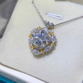 5 Carat Moissanite 925 Sterling Silver Necklace