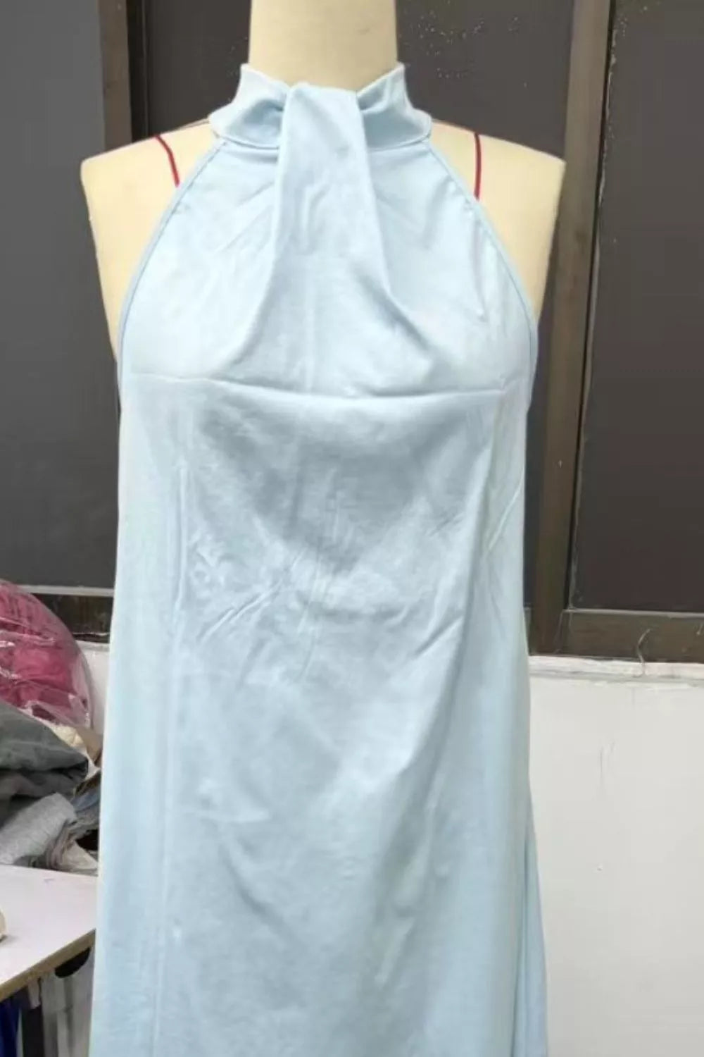 Halter Neck Sleeveless Maxi Dress - Girly Tea