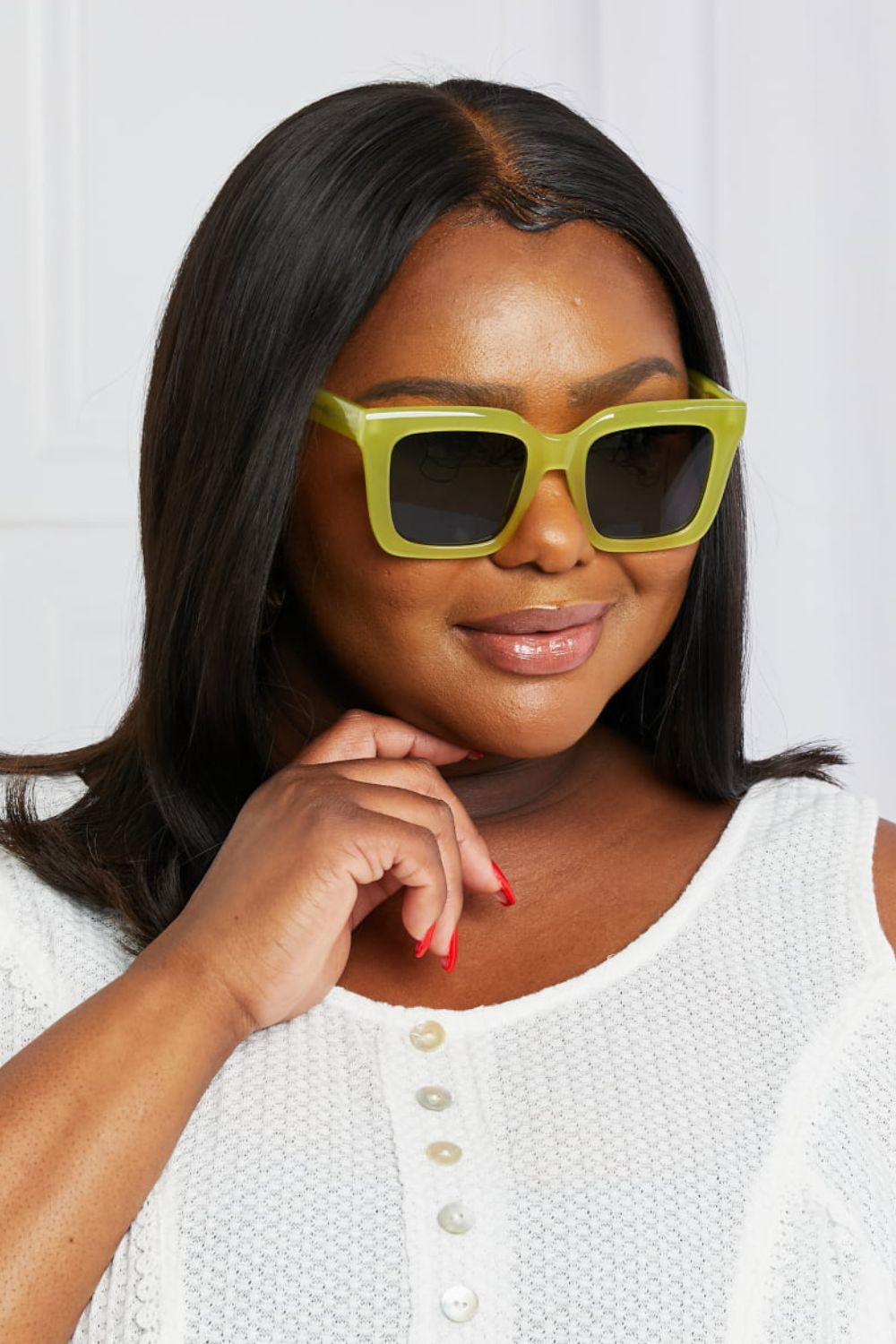 Square TAC Polarization Lens Sunglasses - Girly Tea