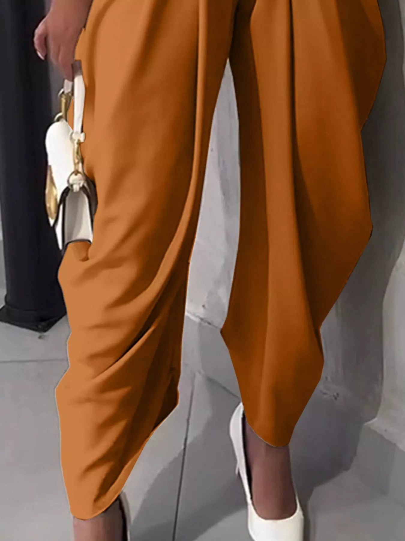 High-Waisted Wide Leg Pleated Pants - Girly Tea