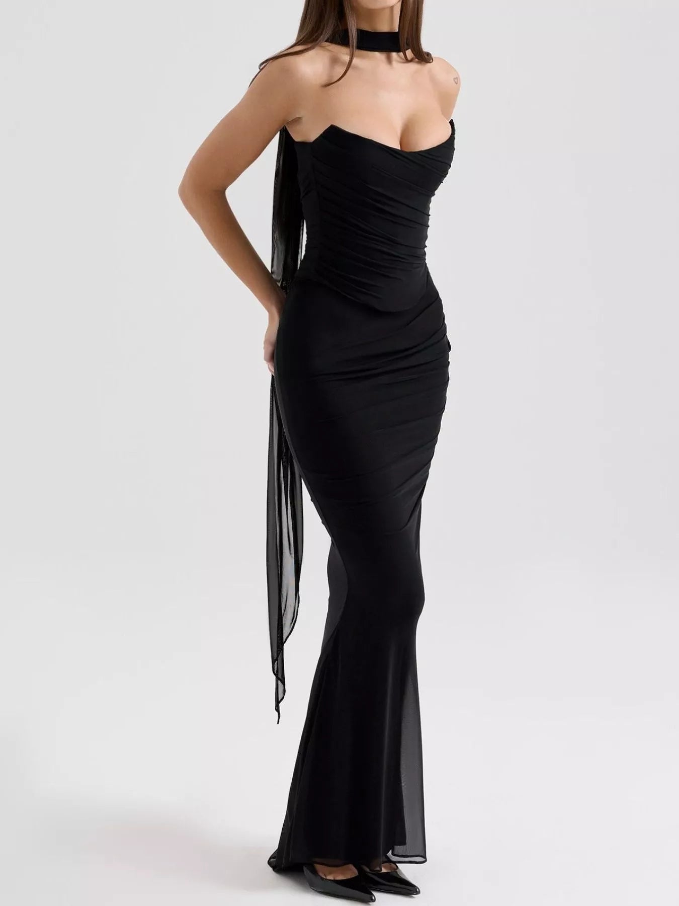 Tube Top and Maxi Skirt Set - Girly Tea