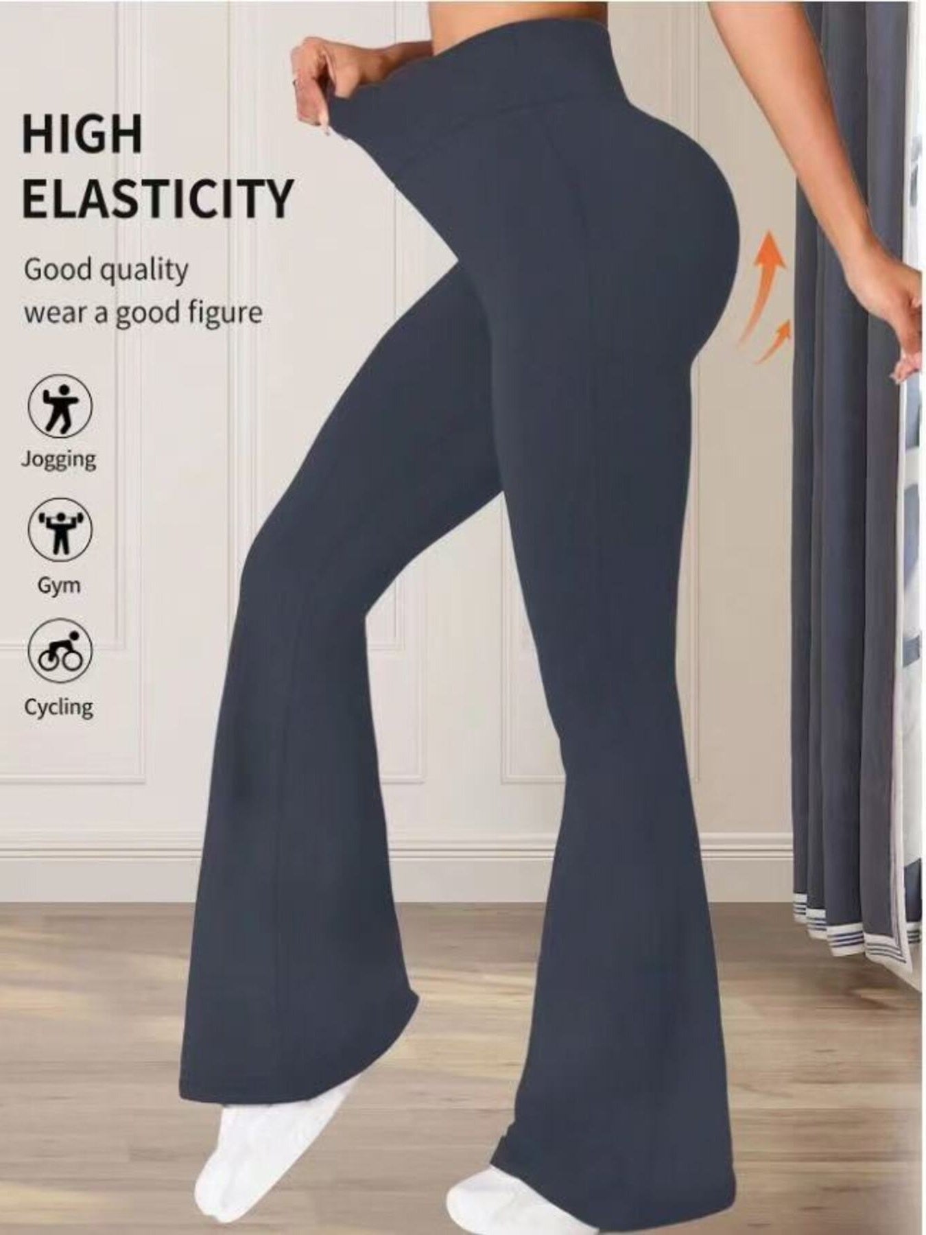 High Waist Flare Pants - Girly Tea